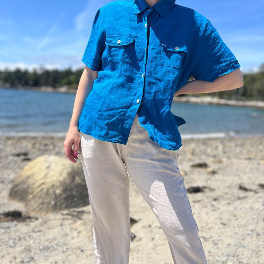 Vintage linen blouse
